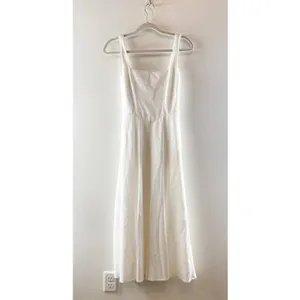 Halara Sleeveless Square Neck Side Pocket Corset Maxi Dress Frost White Small thumbnail 4