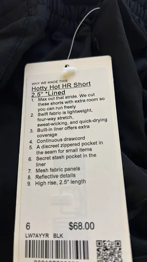 Lululemon Hotty Hot Short 2.5” Lined NWT size 2 thumbnail 8