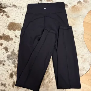 LULULEMON Power‎ Thru High Rise Tight 25" Black Size 2 thumbnail 4