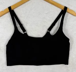 Yitty Black Seamless Bralette‎ Adjustable Straps BB2457560 1X/2X Womens thumbnail 1