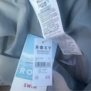 NWT Roxy Gray Beach‎ Biker Volleyball Workout Short - S thumbnail 5