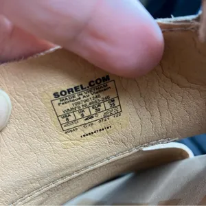 Sorel Ella ll sling‎ back sandals tan leather size 8 thumbnail 6