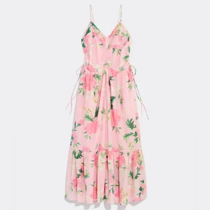 NWT Vineyard Vines Kentucky Derby Strappy Floral Maxi Dress in Pink‎ Size 16 thumbnail 13