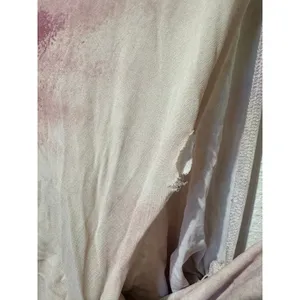JONATHAN SIMKHAI Pink White Marble Draped Asymmetrical Top size Large thumbnail 4