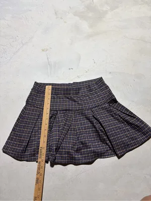 American Eagle Plaid Pleated Mini skort medium thumbnail 6