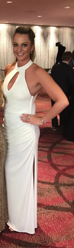 White Keyhole Dress thumbnail 2
