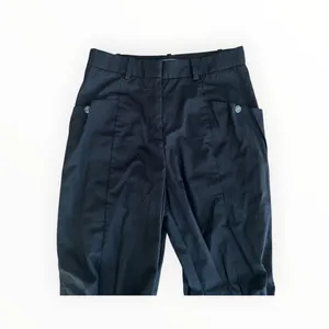 CO Black High Waist Patch Pocket Cotton Crop Pants Trousers Size 2 thumbnail 4