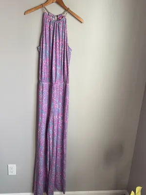 Lilly Pulitzer Bowen Jumpsuit in Pink Sorbet High Altitude print Large thumbnail 2