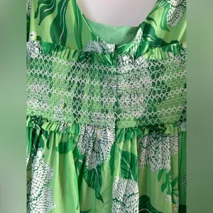 New FARM RIO Dewdrop Floral Green Mini Dress Size Large thumbnail 8