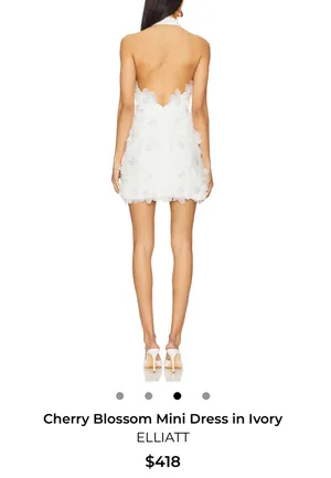 Elliatt Revolve Mini Dress White thumbnail 2