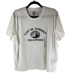 Polo Ralph Lauren Womens Telluride Summit Ski Tee Shirt Top Graphic White XXL thumbnail 1