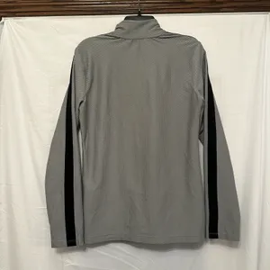 LRL Lauren‎ Active Ralph Lauren Women's Sz Medium Gray Waffle 1/4 Zip Pullover thumbnail 3