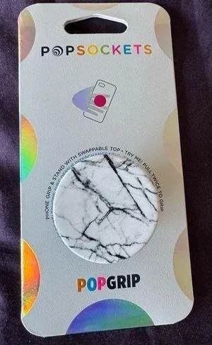 PopSockets NEW WHITE MARBLE thumbnail 1