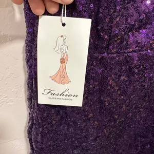 New Purple Sequence Mini Dress Size 2 thumbnail 2