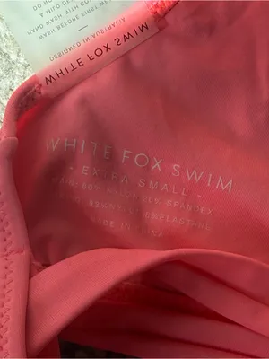 White Fox Boutique Neon Pink Ribbed Two-Piece Bikini thumbnail 6