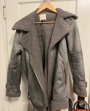 Avec Les Filles Faux Leather Motto Jacket thumbnail 3