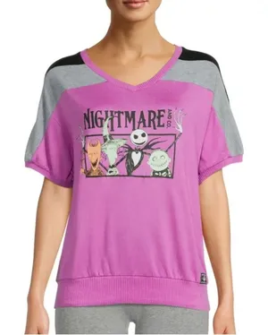 Disney's Women's and Women's Plus Size Nightmare‎ Before Christmas Graphic Sleep thumbnail 1