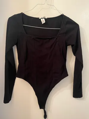 H&M Black Bodysuit thumbnail 1