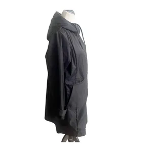 Bernardo Hooded Rain Coat Womens Medium Black Waterproof Full Zipper Gorpcore thumbnail 6