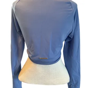 Whitney Simon Gymshark Long Sleeve Crop Top BEAUTIFUL BLUE SMALL thumbnail 4