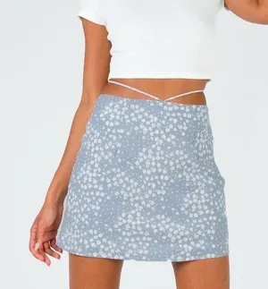 Princess Polly flo mini skirt blue thumbnail 1