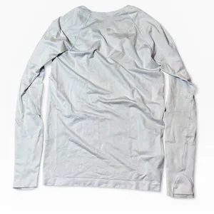 Lululemon Swiftly Long Sleeve Shirt 2.0 Size 10 Lavender Athletic Top Light FLAW thumbnail 2