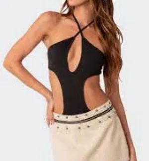 Edikted Unity Cut Out Bodysuit thumbnail 1