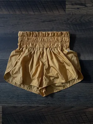 Free People Movement Way Home Short in Yellow Women’s Size Large thumbnail 3