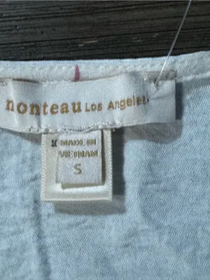 Monteau White Wrap Crop Top with Gold Buttons thumbnail 5