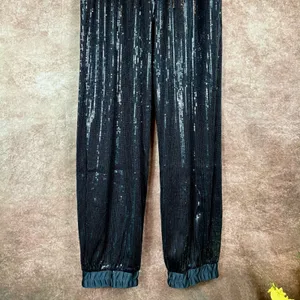 Shavonne Dorsey Sequin Jogger Black M thumbnail 5