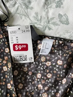 H&M Black Floral Dress thumbnail 3