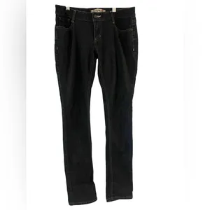 Y2K Low Rise Dark Blue Denim Jeans Early 2000's 32/32 Festival Western Indie thumbnail 3