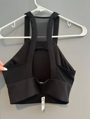 Express High Neck Cropped Tank Top thumbnail 2
