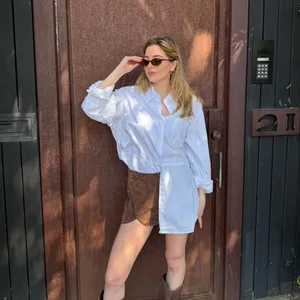C.s.t sport vtg White oversized cotton button up shirt Size XL #minimalist #preppy #summer #corporate thumbnail 4