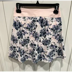 Puma‎ Pink Floral Skort Size XS Tennis Pickleball Golf Sporty Power Shape thumbnail 3
