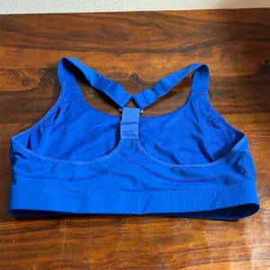 Sweaty Betty Power Sports Bra Womens Size L Blue Medium Impact Racerback thumbnail 3