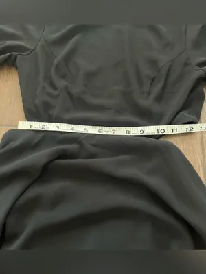 Lulus Black Cutout Long Sleeve Skater Dress size Medium thumbnail 8