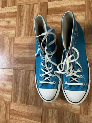 Blue friendship high top platform converse  thumbnail 2