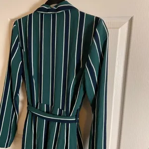 Rules of Etiquette Green & Navy Striped Blazer Romper Size Small NWT thumbnail 7