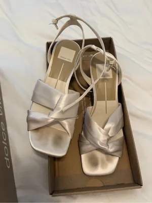 Dolce Vita Brenna heels ivory satin thumbnail 6