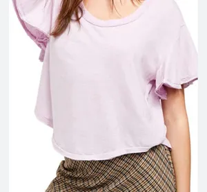Free People Light Purple Crop Top thumbnail 1