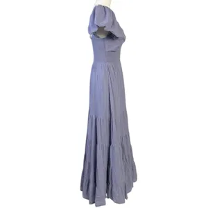 Free People Dainty Ethereal Sundrenched Short Sleeve Maxi Size XL Plum Dust thumbnail 11