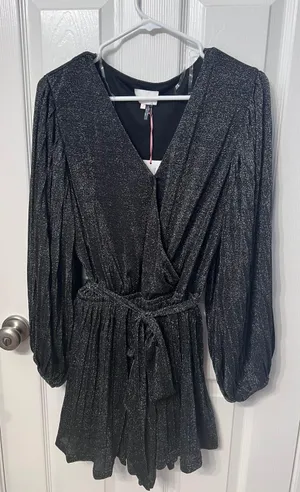 Entro Black Shimmer Romper thumbnail 1
