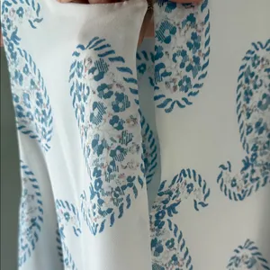 LOFT‎ White and Blue Paisley Tank Top Size L thumbnail 3