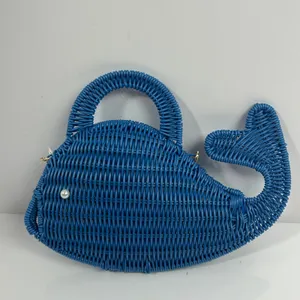 Tommy Bahama Blue Whale Wicker‎ Crossbody Bag Novelty Nautical Purse thumbnail 10