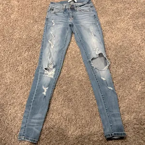 Kancan Distressed Denim Jeans Sz 23 Blue thumbnail 1
