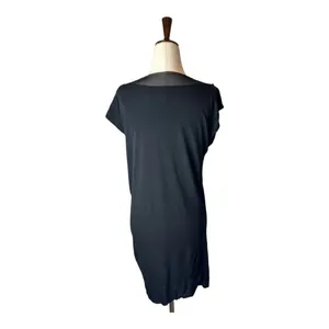 Alice + Olivia Beaded Jeweled Neck Dress Women Small Black Mini‎ Whimsigoth Goth thumbnail 2