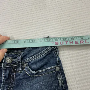 Silver‎ Jeans Dark Blue Denim Jean Shorts thumbnail 4