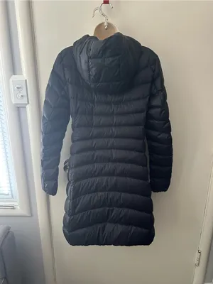 Uniqlo Black Long Quilted Puffer Coat thumbnail 4