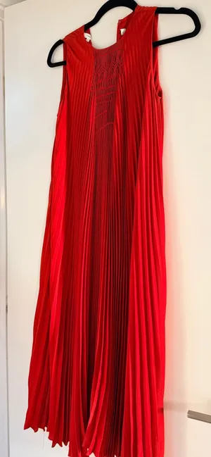 Vince red sleeveless dress thumbnail 1